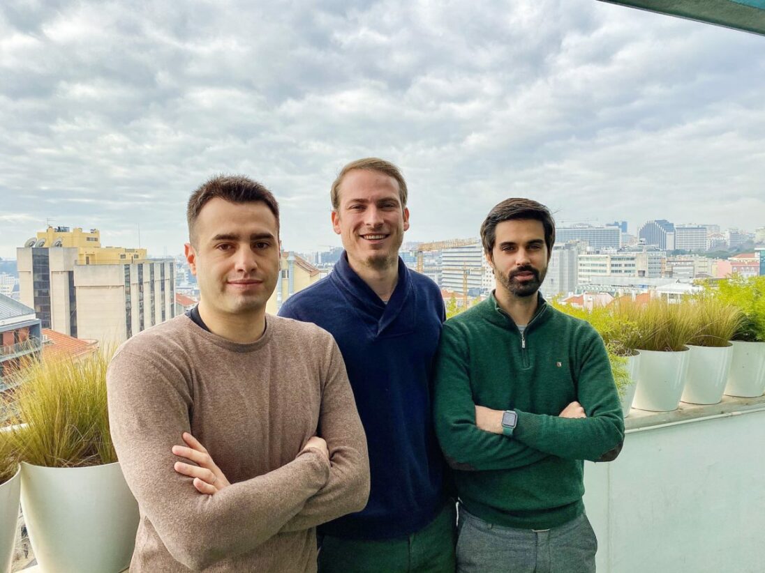 Gianluca Pereyra, Gonçalo Consiglieri, e Bruno Matias, fundadores do Visor.ai.