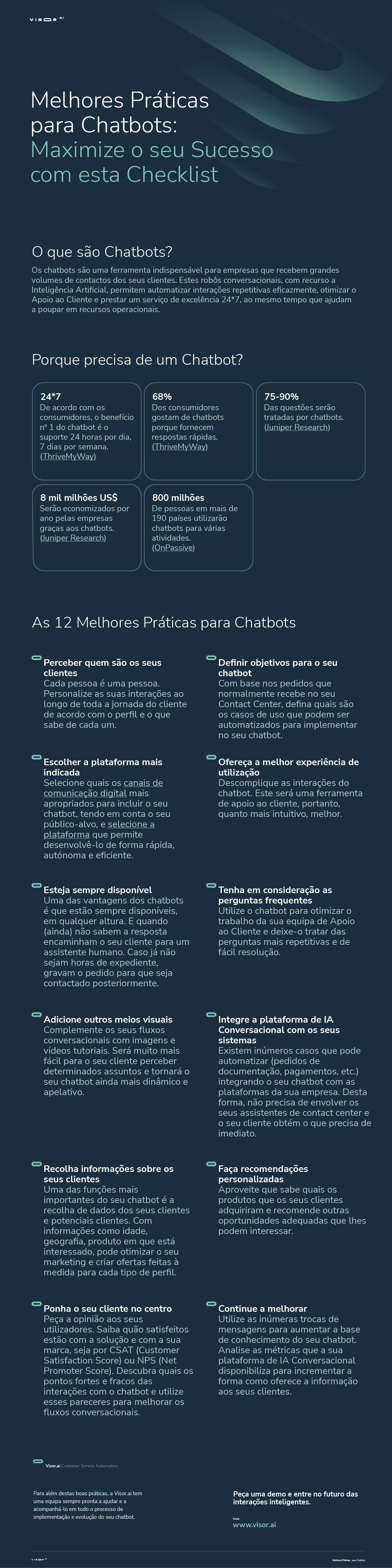 Melhores práticas para chatbots